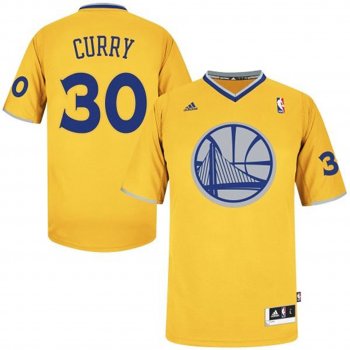 Stephen Curry 2013 Christmas Day Yellow Jersey