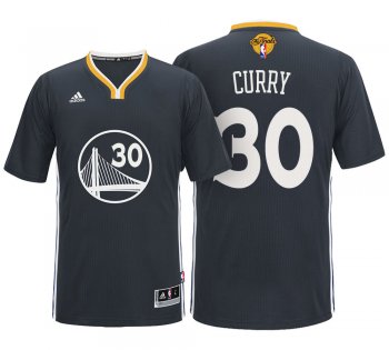 Stephen Curry Golden State Warriors #30 Alternate Black 2017 NBA The Final Games Jersey