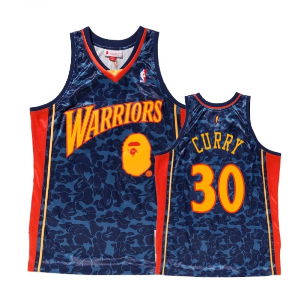 Golden State Warriors #30 Stephen Curry BAPE Jersey