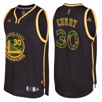 Golden State Warriors #30 Stephen Curry Camo Jersey