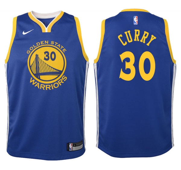 Youth Golden State Warriors #30 Stephen Curry Icon Jersey