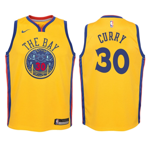 Youth Golden State Warriors #30 Stephen Curry City Jersey