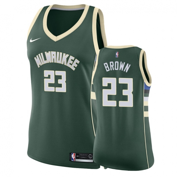 Women's Milwaukee Bucks #23 Sterling Brown Icon Jersey