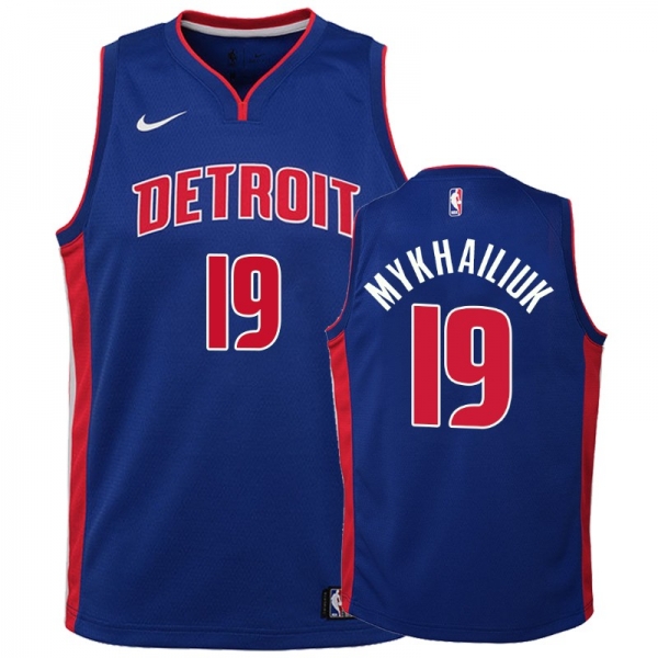 Youth Detroit Pistons #19 Svi Mykhailiuk Icon Jersey