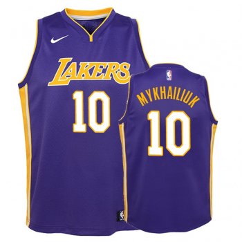 Youth Los Angeles Lakers Sviatoslav Mykhailiuk #10 Purple Statement Jersey