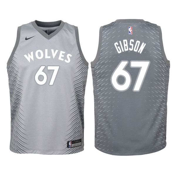 Youth Minnesota Timberwolves #67 Taj Gibson City Jersey