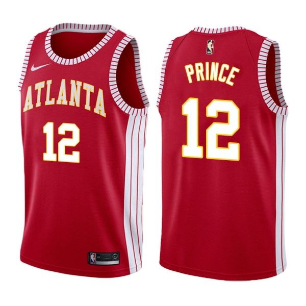 Atlanta Hawks Taurean Prince #12 Red Classic Edition Jersey