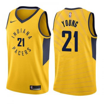 Indiana Pacers #21 Thaddeus Young Statement Jersey