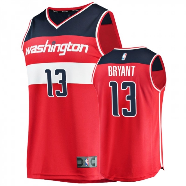 Men's Wizards Thomas Bryant Red Replica Icon Jersey Fanatics Branded