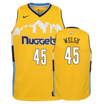 Youth Denver Nuggets #45 Thomas Welsh Statement Jersey