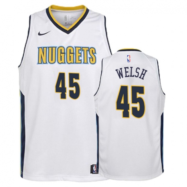 Youth Denver Nuggets #45 Thomas Welsh Association Jersey