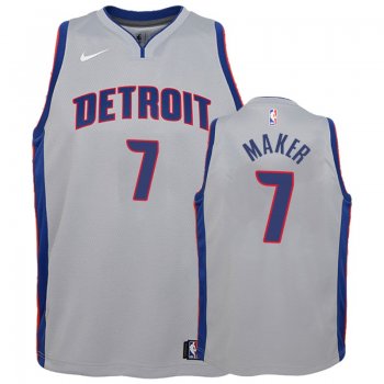 Youth Detroit Pistons #7 Thon Maker Statement Jersey