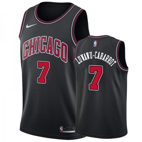 Chicago Bulls Timothe Luwawu-Cabarrot #7 Black 2018-19 Statement Jersey