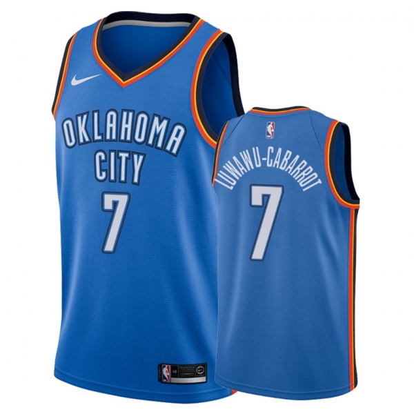 Oklahoma City Thunder Timothe Luwawu-Cabarrot #7 Blue Icon Edition Jersey