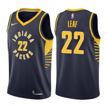 Indiana Pacers T.J. Leaf #22 Navy 2017-18 Icon Jersey