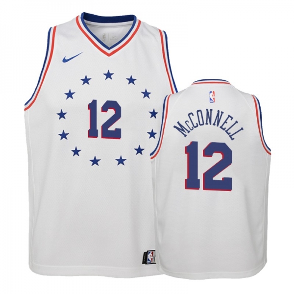 Youth Philadelphia 76ers T.J. McConnell #12 White 2018-19 Earned Jersey