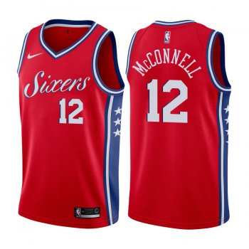 Philadelphia 76ers T.J. McConnell #12 Red Statement Jersey