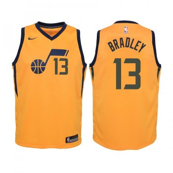 Youth Utah Jazz #13 Tony Bradley Statement Jersey