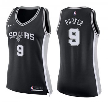 Women's San Antonio Spurs #9 Tony Parker Icon Jersey