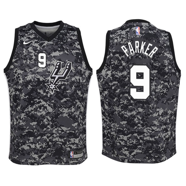 Youth San Antonio Spurs #9 Tony Parker City Jersey