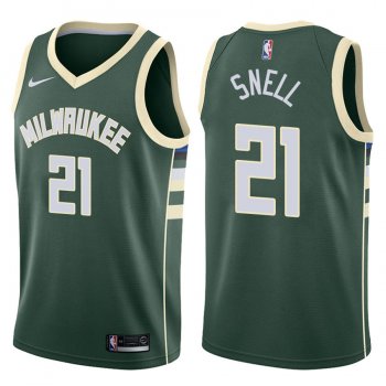 Bucks Tony Snell Green NBA 2017-18 Icon Jersey