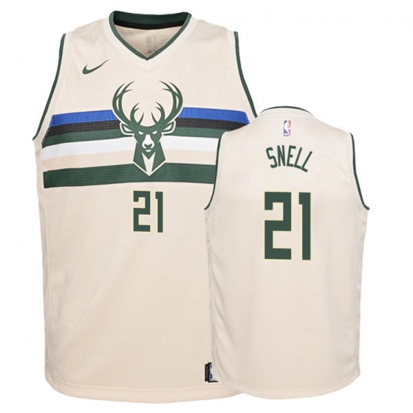 Youth Milwaukee Bucks #21 Tony Snell City Jersey