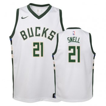 Youth Milwaukee Bucks #21 Tony Snell Association Jersey