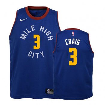 Youth Denver Nuggets #3 Torrey Craig Statement Jersey