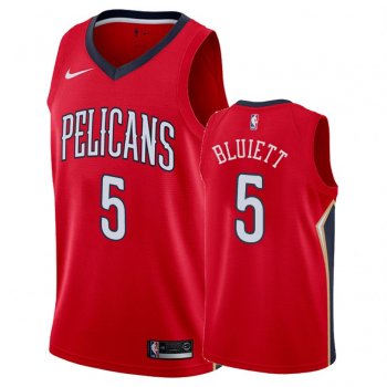 New Orleans Pelicans #5 Trevon Bluiett Statement Jersey