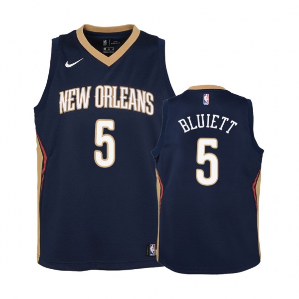 Youth New Orleans Pelicans #5 Trevon Bluiett Icon Jersey