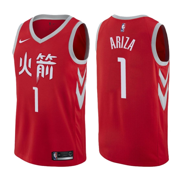 Houston Rockets Trevor Ariza #1 Red City Edition Jersey