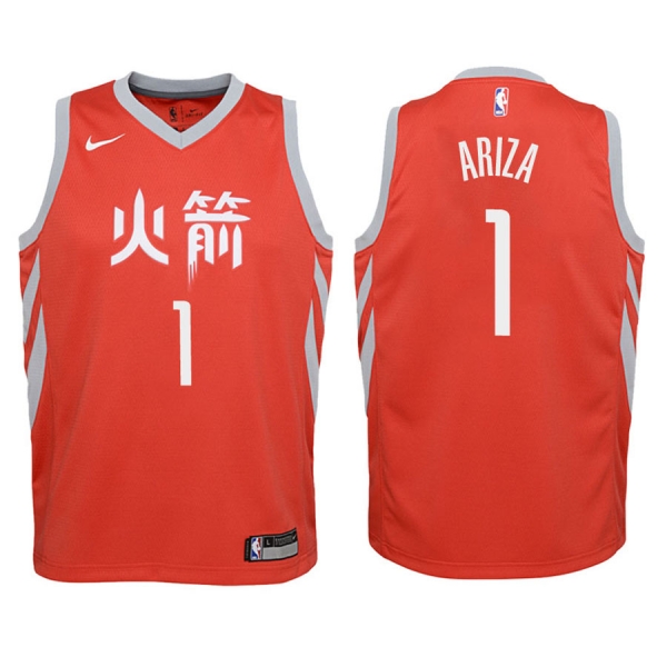 Youth Houston Rockets #1 Trevor Ariza City Jersey