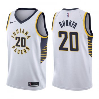 Indiana Pacers Trevor Booker #20 White Association Jersey