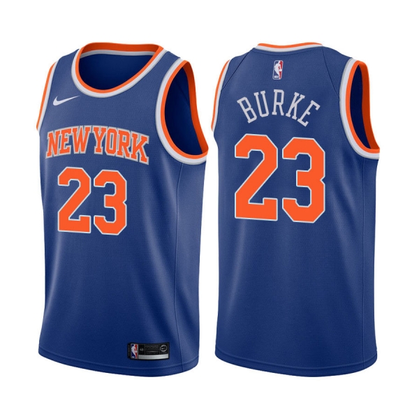 New York Knicks Trey Burke #23 Blue Icon Edition Jersey