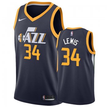 Utah Jazz #34 Trey Lewis Icon Jersey