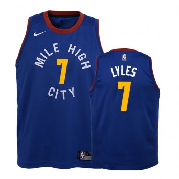 Youth Denver Nuggets #7 Trey Lyles Statement Jersey