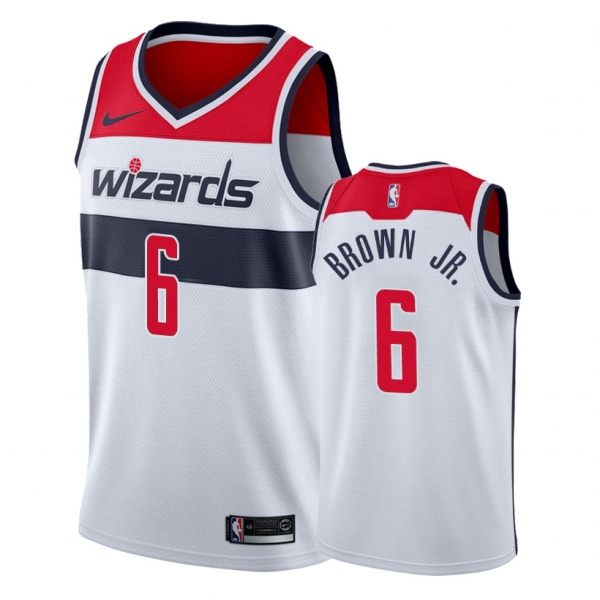 Washington Wizards Troy Brown Jr. #6 White Association Jersey