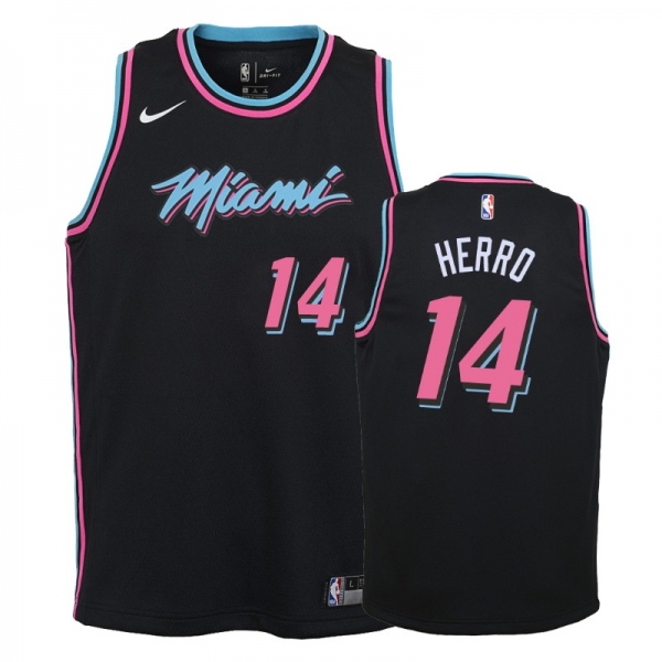 Youth Miami Heat #14 Tyler Herro City Jersey