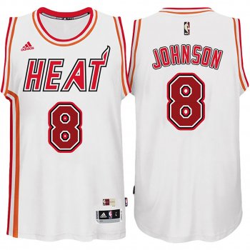 Tyler Johnson Heat #8 White Hardwood Classic Jersey