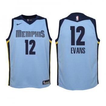 Youth Memphis Grizzlies Tyreke Evans #12 Blue Statement Edition Jersey