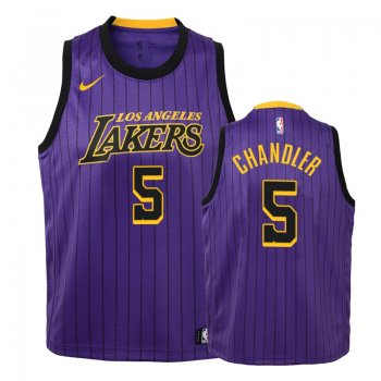 Youth Los Angeles Lakers Tyson Chandler #5 Purple City Jersey