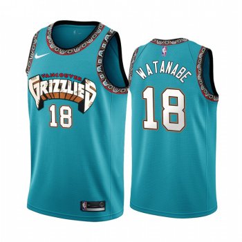 Memphis Grizzlies #18 Yuta Watanabe Hardwood Classics Jersey