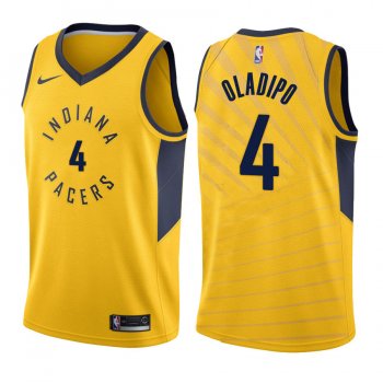 Indiana Pacers Victor Oladipo #4 Gold Statement Jersey