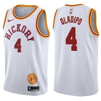 Indiana Pacers Victor Oladipo #4 White 2017-18 Classic Jersey