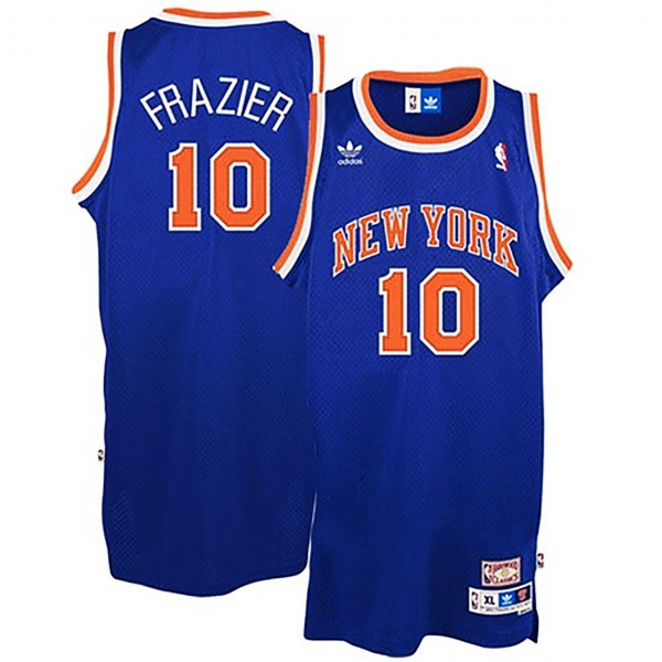 New York Knicks #10 Walt Frazier Hardwood Classics Jersey