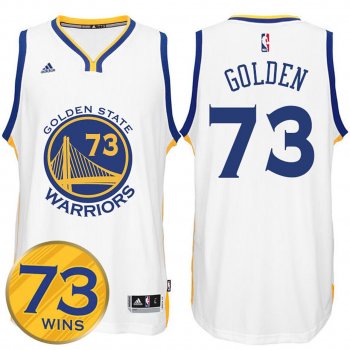 2016 Record Breaking Season Warriors 73 Wins White Jersey