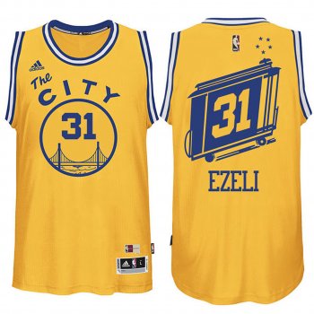 Golden State Warriors #31 Festus Ezeli Hardwood Classics Jersey