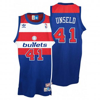 Washington Wizards #41 Westley Unseld Hardwood Classics Jersey