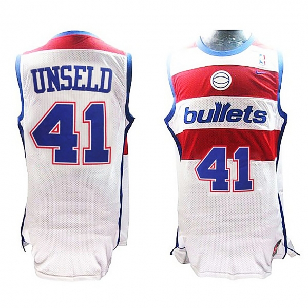 Washington Wizards #41 Westley Unseld Hardwood Classics Jersey