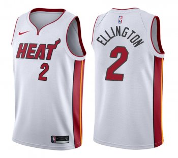 Miami Heat Wayne Ellington #2 White 2017-18 Association Jersey